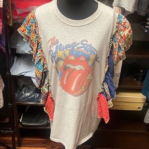 The Rolling Stones Upcycled Kantha Tee